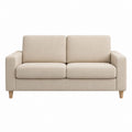 2-Sitzer Sofa Beige Polyester Rechteckig 150 x 85 x 85 cm